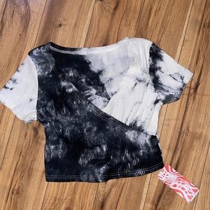 Romwe tie dye crop top